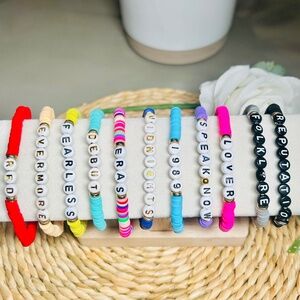 HOST PICK! Taylor Swift eras tour Set of 11 themed beaded friendship bracelets!